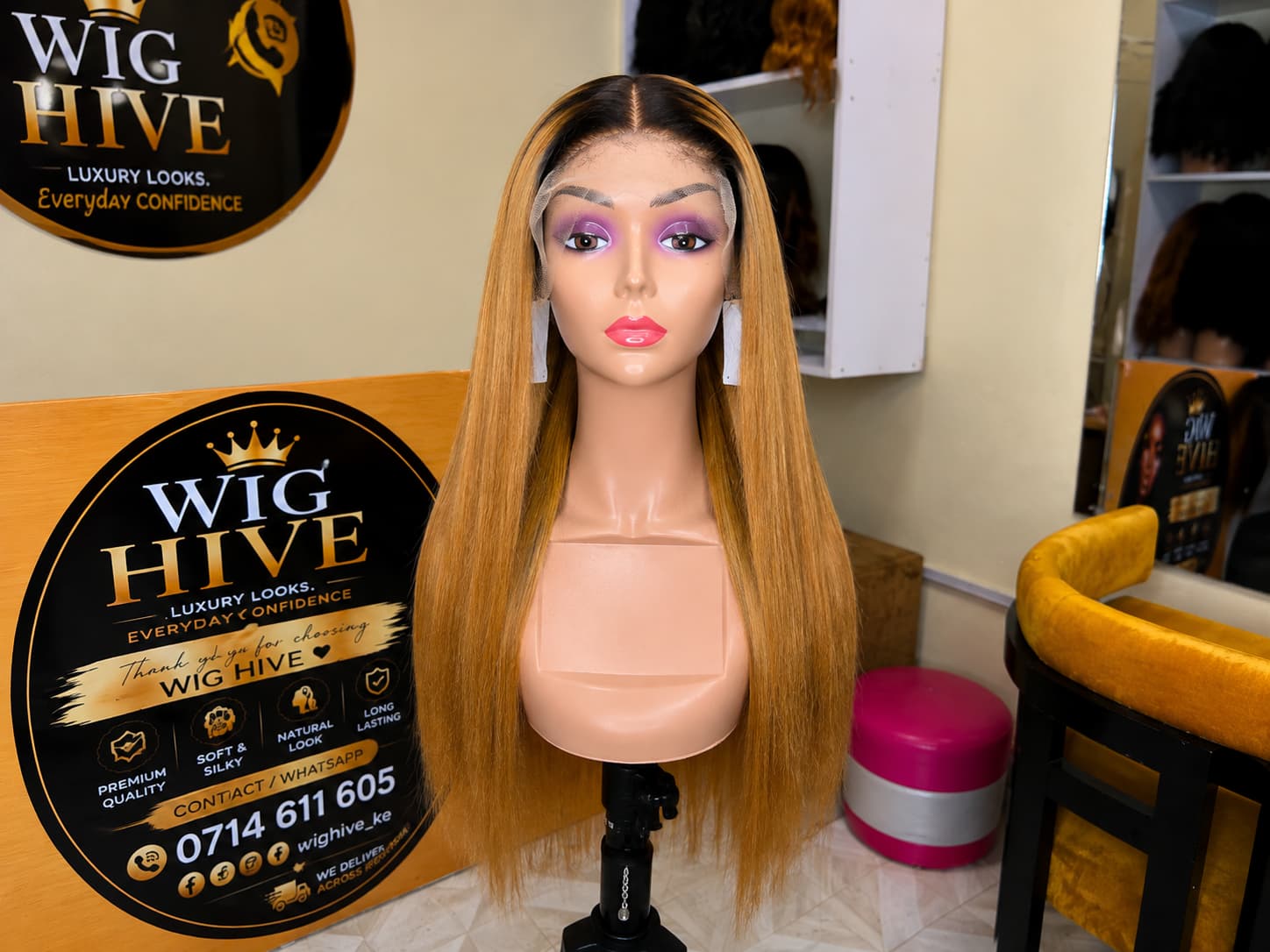 Straight Blonde Wig