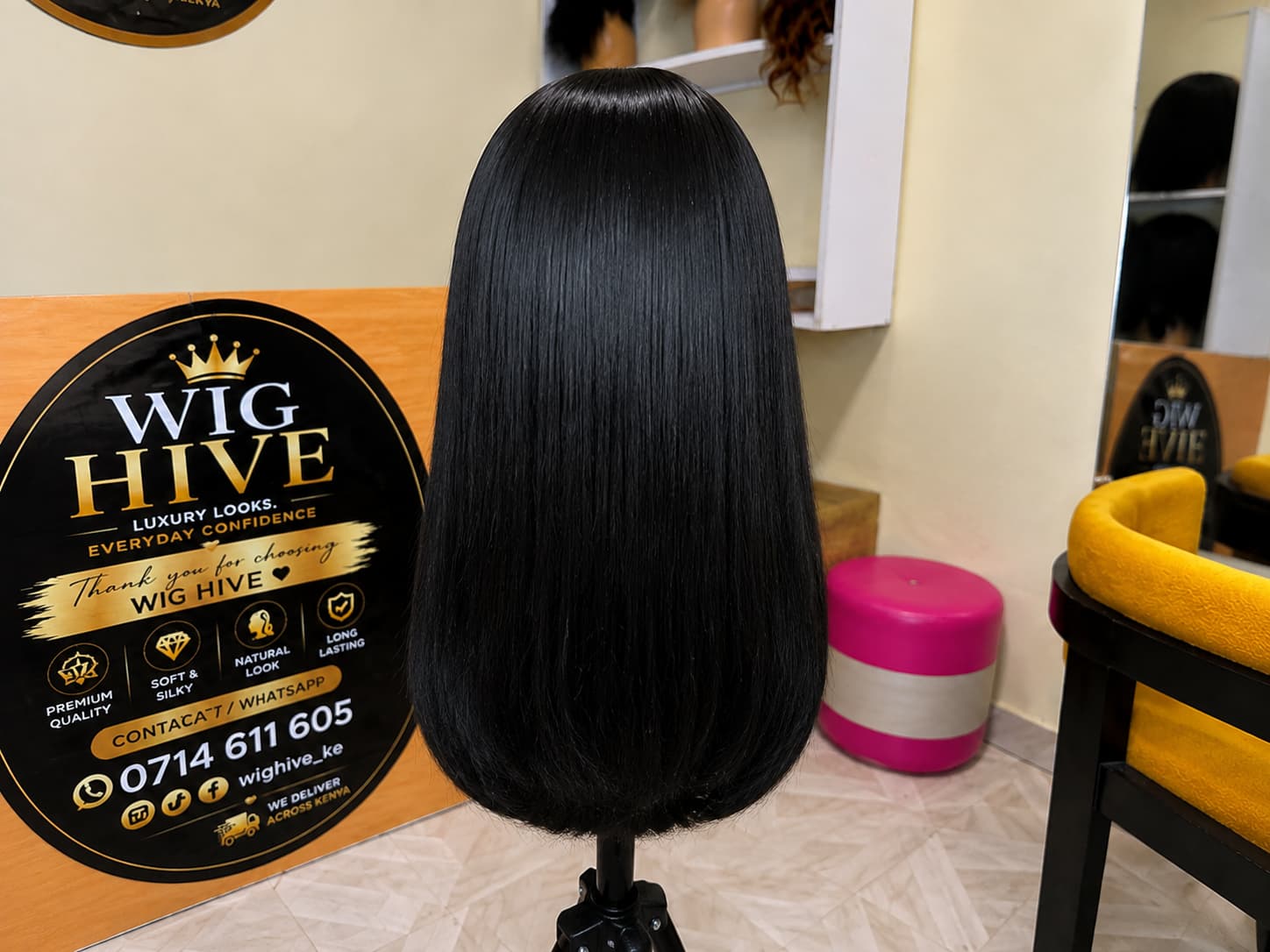 Straight Wig - Blended Human Hair