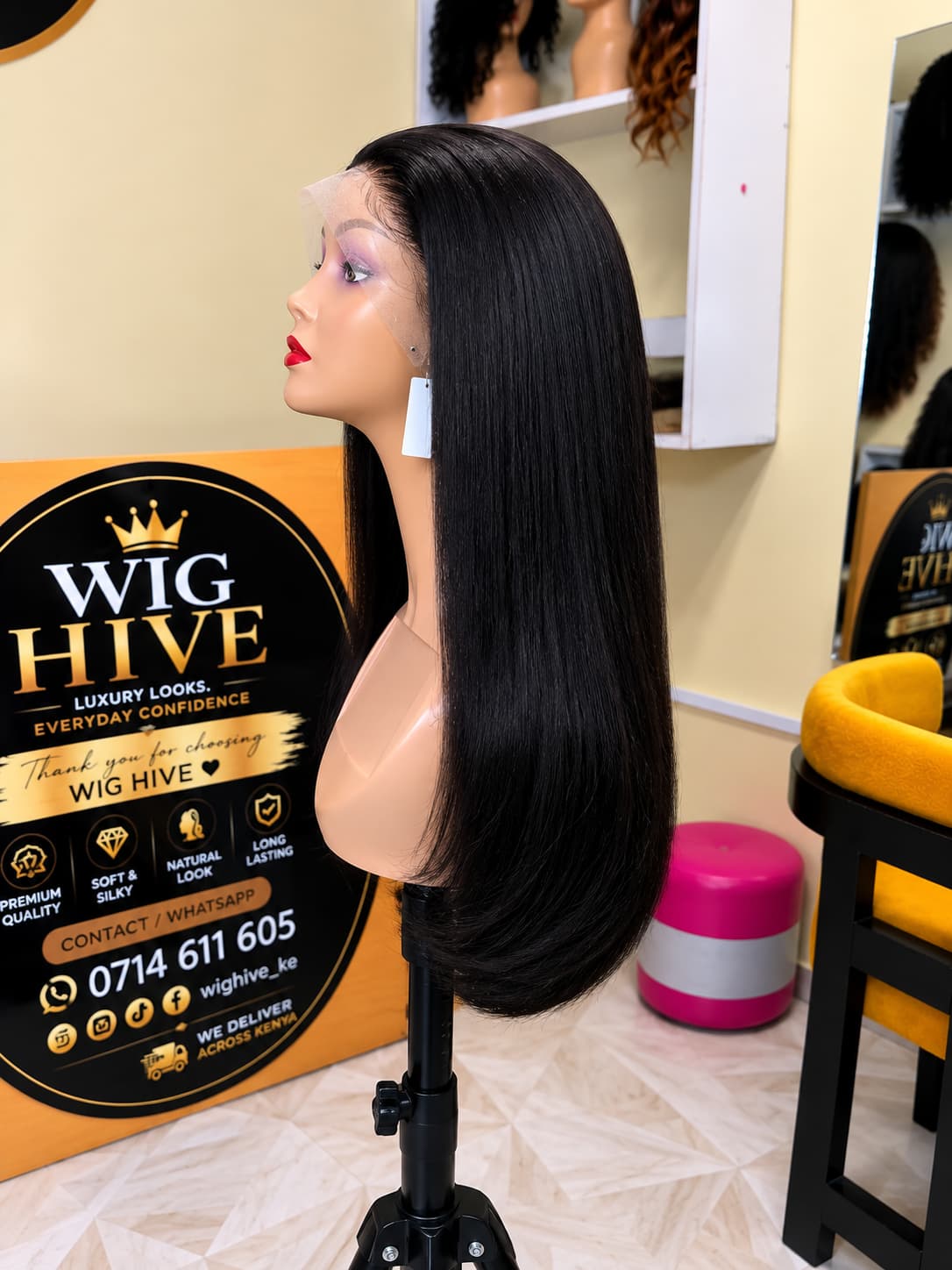 Straight Wig - Blended Human Hair